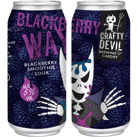 BLACKBERRY WAY - Blackberry Smoothie Sour. 5%. 4 x 440ml Cans