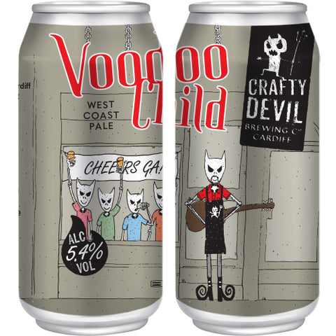 VOODOO CHILD - West Coast Pale. 5.4%. 4 x440ml Cans