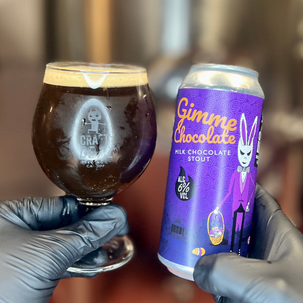 GIMME CHOCOLATE. 6% Chocolate Milk Stout