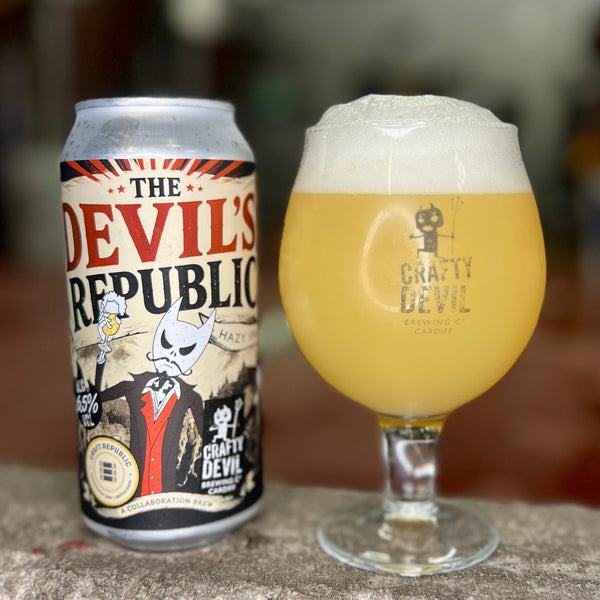 THE DEVIL'S REPUBLIC - 6.5% Hazy IPA - Collab with Craft Republic