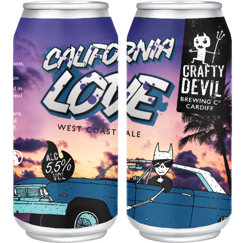 CALIFORNIA LOVE. 5.5% West Coast Pale. 4 x 440ml Cans