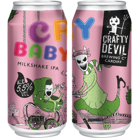 CRY BABY. 5.5% Milkshake IPA. 4 x 440ml Cans