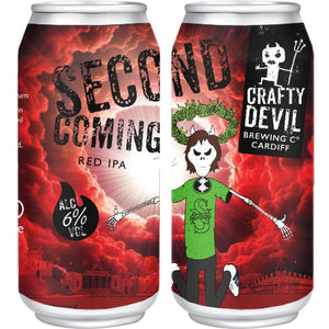 SECOND COMING. 6% Red IPA. 4 x 440ml Cans