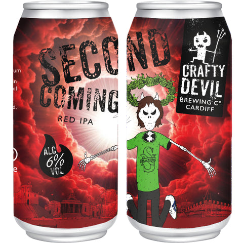 SECOND COMING. 6% Red IPA. 4 x 440ml Cans