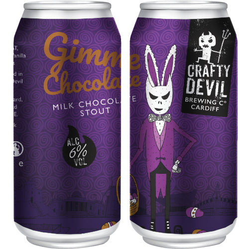 GIMME CHOCOLATE. 6% Chocolate Milk Stout
