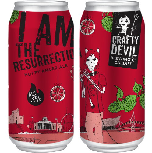 I Am The Resurrection - Hoppy Amber Ale. 5%. 4 x 440ml Cans.