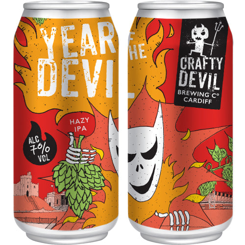 YEAR OF THE DEVIL - Hazy IPA. 7%. 4 x 440ml Cans